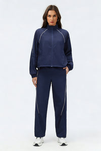 Women's Summer Quick-Dry Sets: Stand Collar Jacket And Pants