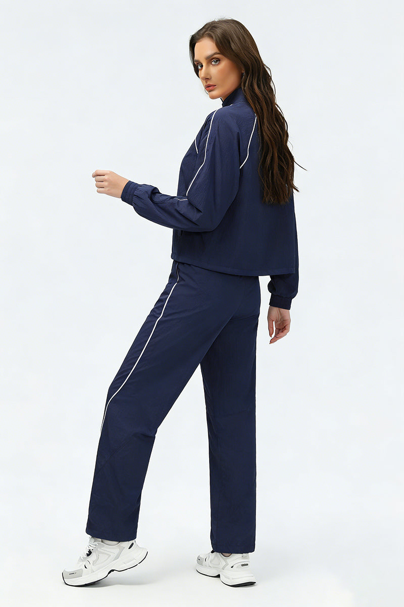 Women's Summer Quick-Dry Sets: Stand Collar Jacket And Pants