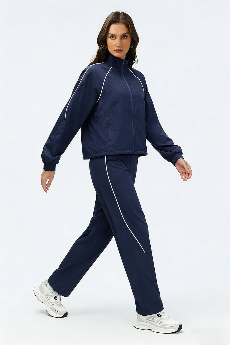 Women's Summer Quick-Dry Sets: Stand Collar Jacket And Pants
