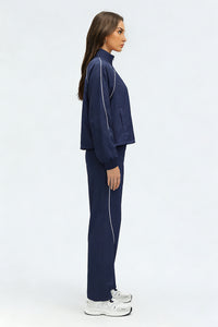 Women's Summer Quick-Dry Sets: Stand Collar Jacket And Pants