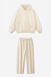Unisex Fleece-Lined Oversized Hoodie and Pants