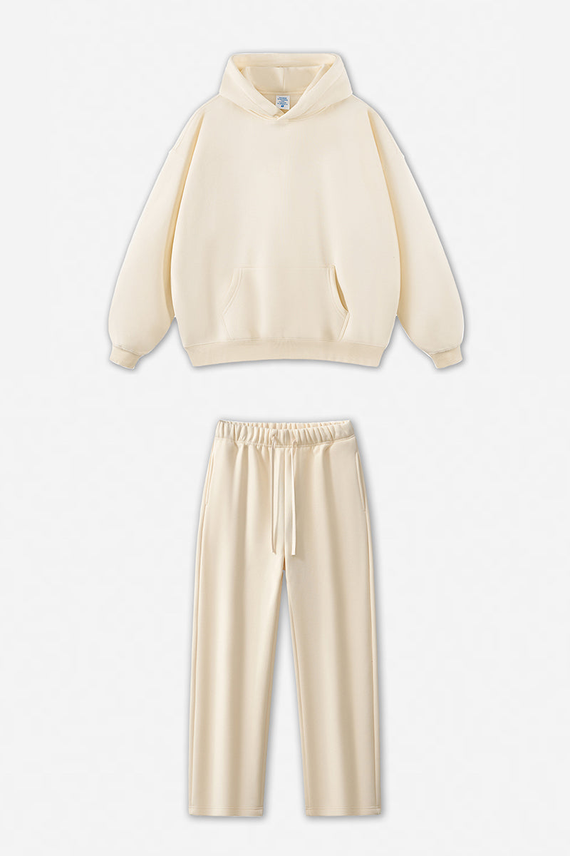 Unisex Fleece-Lined Oversized Hoodie and Pants