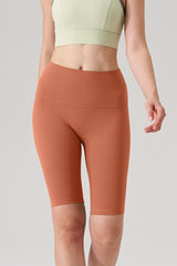 Women Naked-Feel High-Waist Sculpting Yoga Shorts
