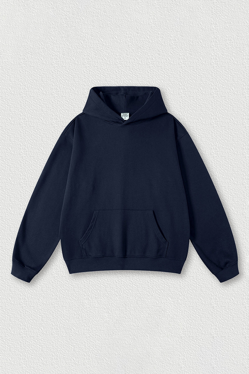 Solid color hoodie terry sweatshirt