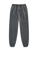 Unisex washed fleece-lined sweatpants