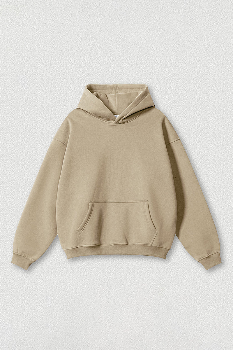 Loose-fitting plus-size thickened velvet hooded sweatshirt