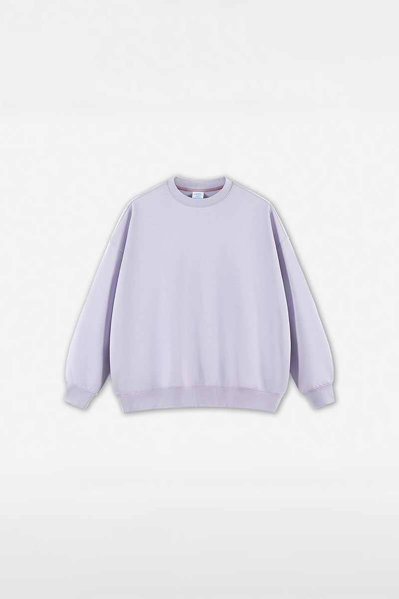 Unisex Heavyweight Brushed Crew Neck Casual Hoodie