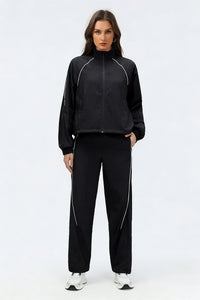 Women's Summer Quick-Dry Sets: Stand Collar Jacket And Pants
