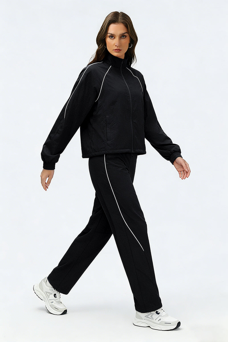 Women's Summer Quick-Dry Sets: Stand Collar Jacket And Pants
