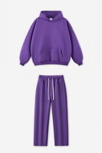 Unisex Fleece-Lined Oversized Hoodie and Pants