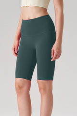 Women Naked-Feel High-Waist Sculpting Yoga Shorts