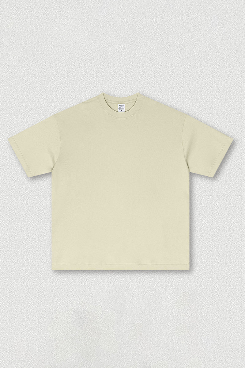 Solid color short sleeves