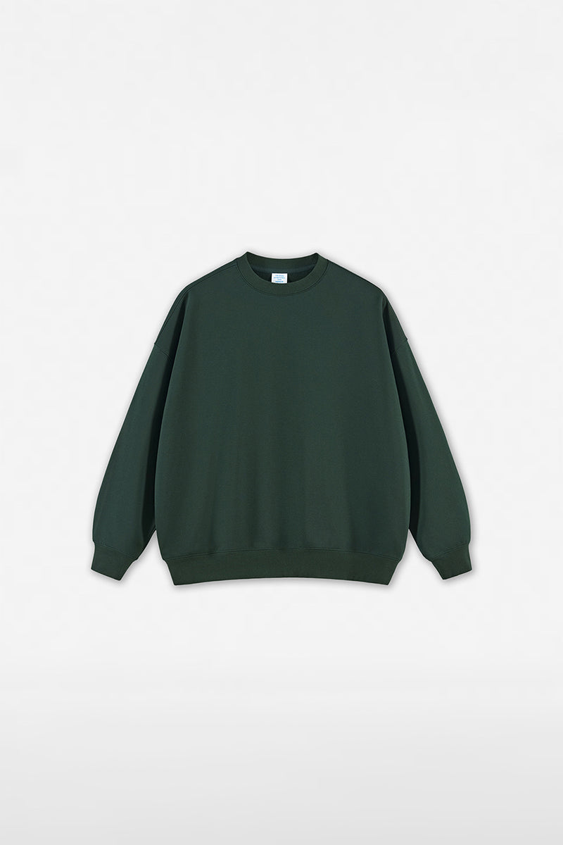 Unisex Heavyweight Brushed Crew Neck Casual Hoodie