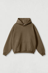Loose-fitting plus-size thickened velvet hooded sweatshirt