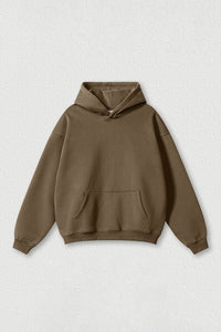 Loose-fitting plus-size thickened velvet hooded sweatshirt