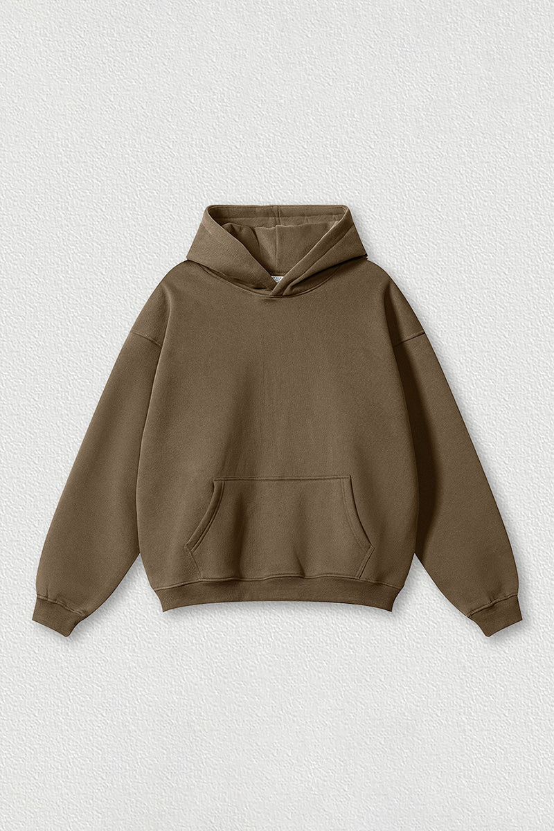 Loose-fitting plus-size thickened velvet hooded sweatshirt
