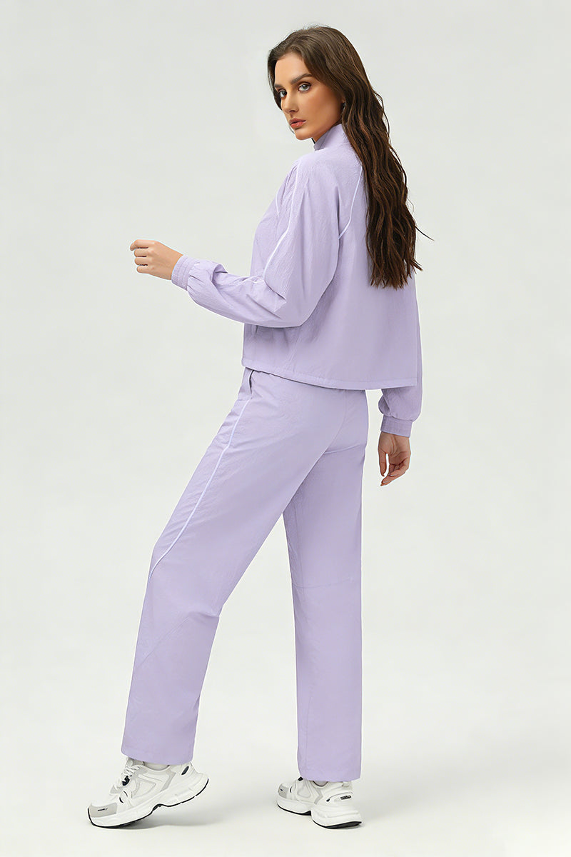 Women's Summer Quick-Dry Sets: Stand Collar Jacket And Pants