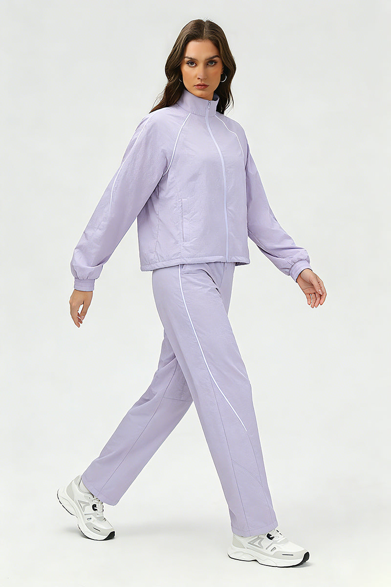 Women's Summer Quick-Dry Sets: Stand Collar Jacket And Pants