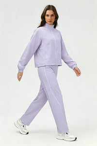 Women's Summer Quick-Dry Sets: Stand Collar Jacket And Pants
