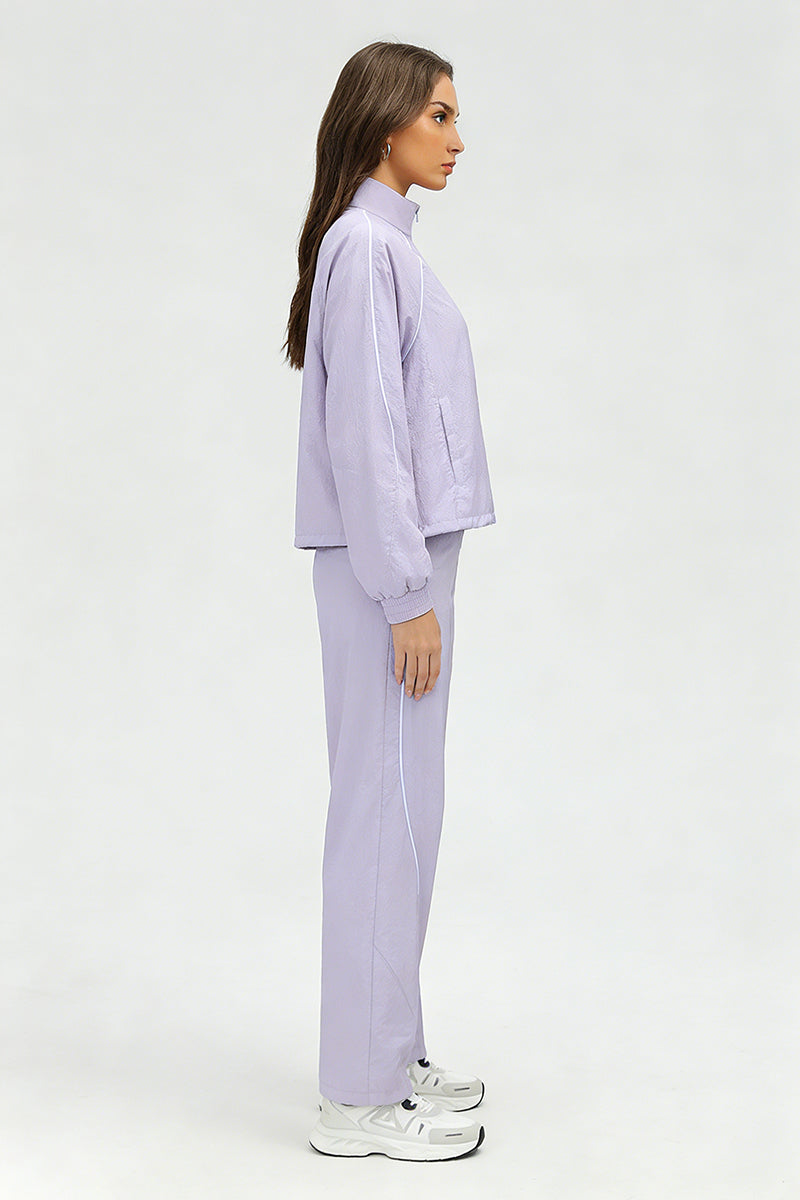 Women's Summer Quick-Dry Sets: Stand Collar Jacket And Pants
