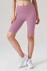 Women Naked-Feel High-Waist Sculpting Yoga Shorts