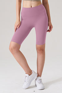 Women Naked-Feel High-Waist Sculpting Yoga Shorts