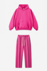 Unisex Fleece-Lined Oversized Hoodie and Pants
