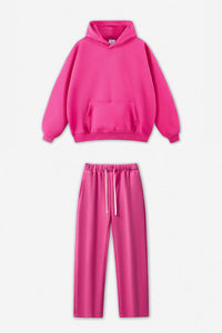 Unisex Fleece-Lined Oversized Hoodie and Pants