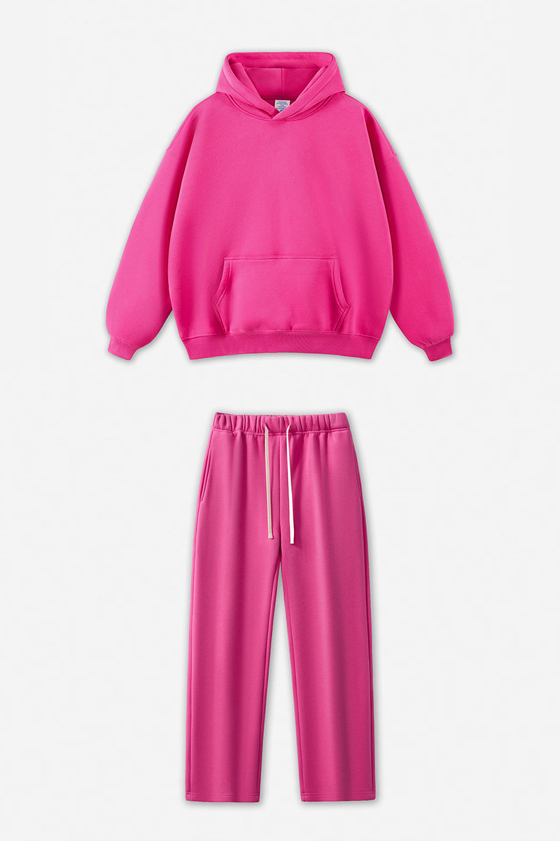Unisex Fleece-Lined Oversized Hoodie and Pants