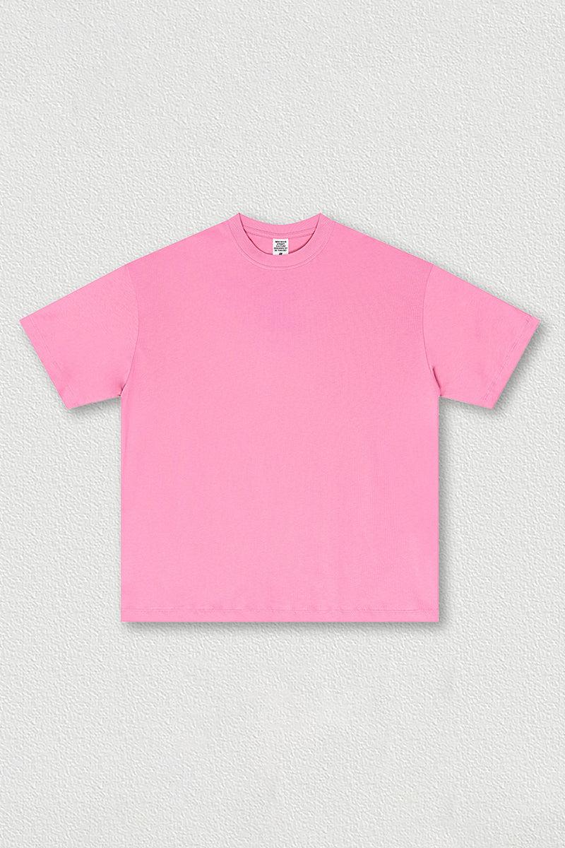 Solid color short sleeves
