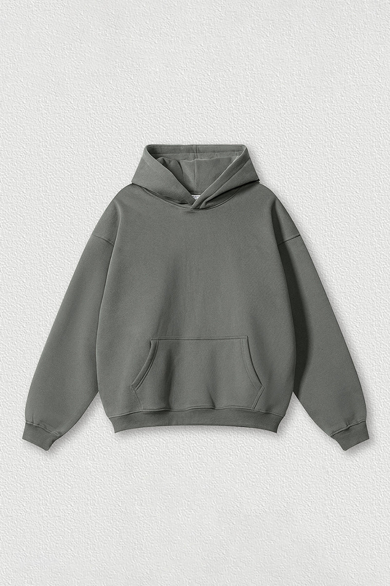Loose-fitting plus-size thickened velvet hooded sweatshirt