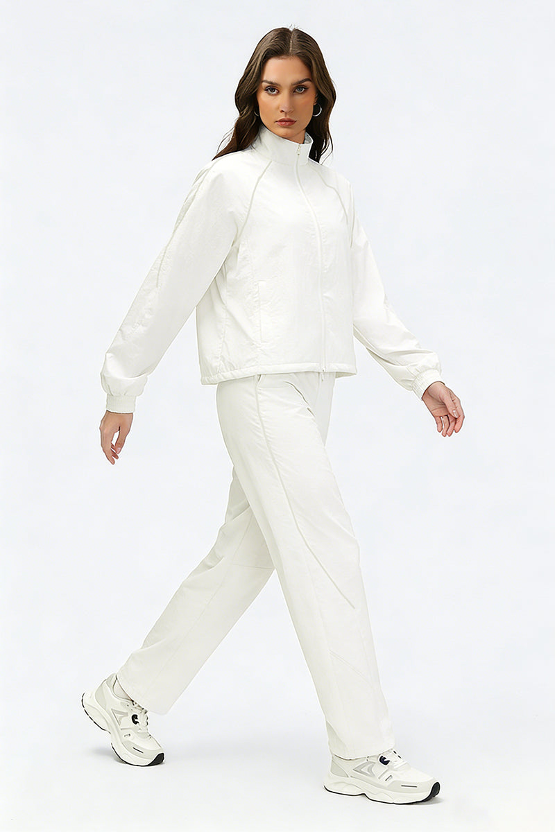 Women's Summer Quick-Dry Sets: Stand Collar Jacket And Pants
