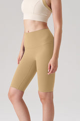 Women Naked-Feel High-Waist Sculpting Yoga Shorts