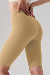 Women Naked-Feel High-Waist Sculpting Yoga Shorts