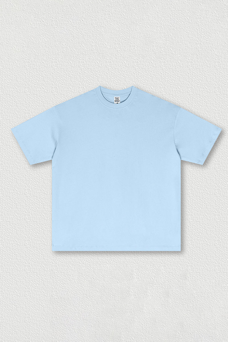 Solid color short sleeves