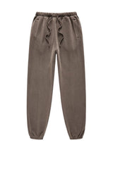 Unisex washed fleece-lined sweatpants