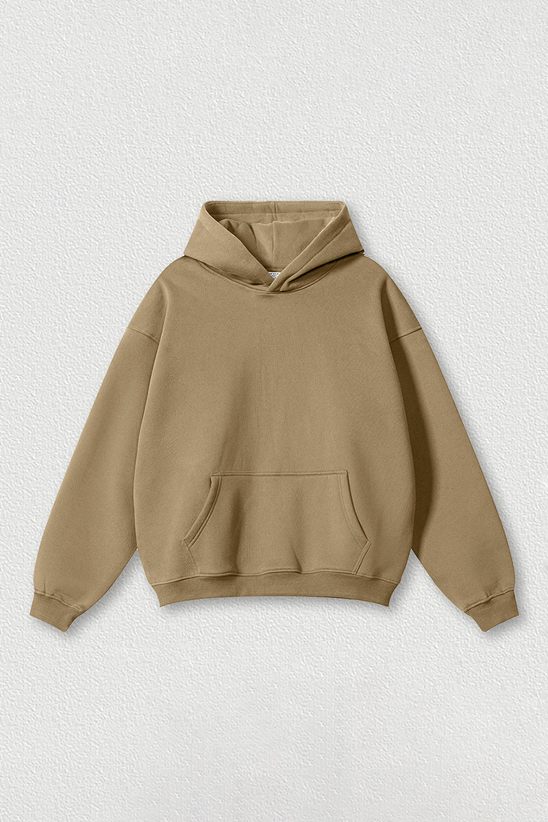 Loose-fitting plus-size thickened velvet hooded sweatshirt