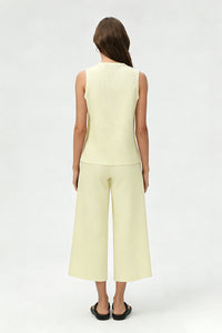 Women's Summer Sets:Sleeveless Tank Top And Wide Leg Pants