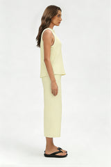 Women's Summer Sets:Sleeveless Tank Top And Wide Leg Pants