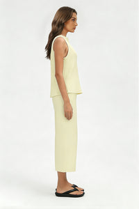Women's Summer Sets:Sleeveless Tank Top And Wide Leg Pants
