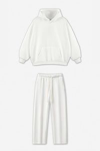 Unisex Fleece-Lined Oversized Hoodie and Pants