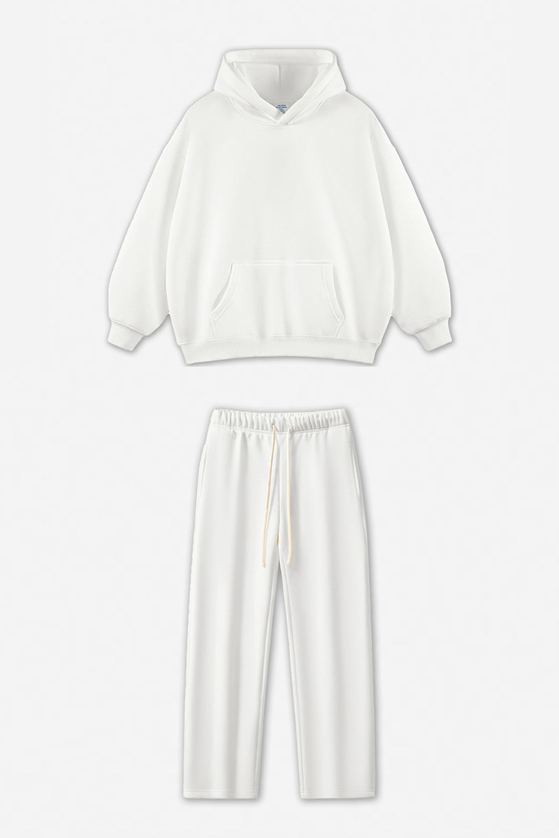 Unisex Fleece-Lined Oversized Hoodie and Pants