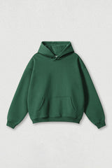 Loose-fitting plus-size thickened velvet hooded sweatshirt