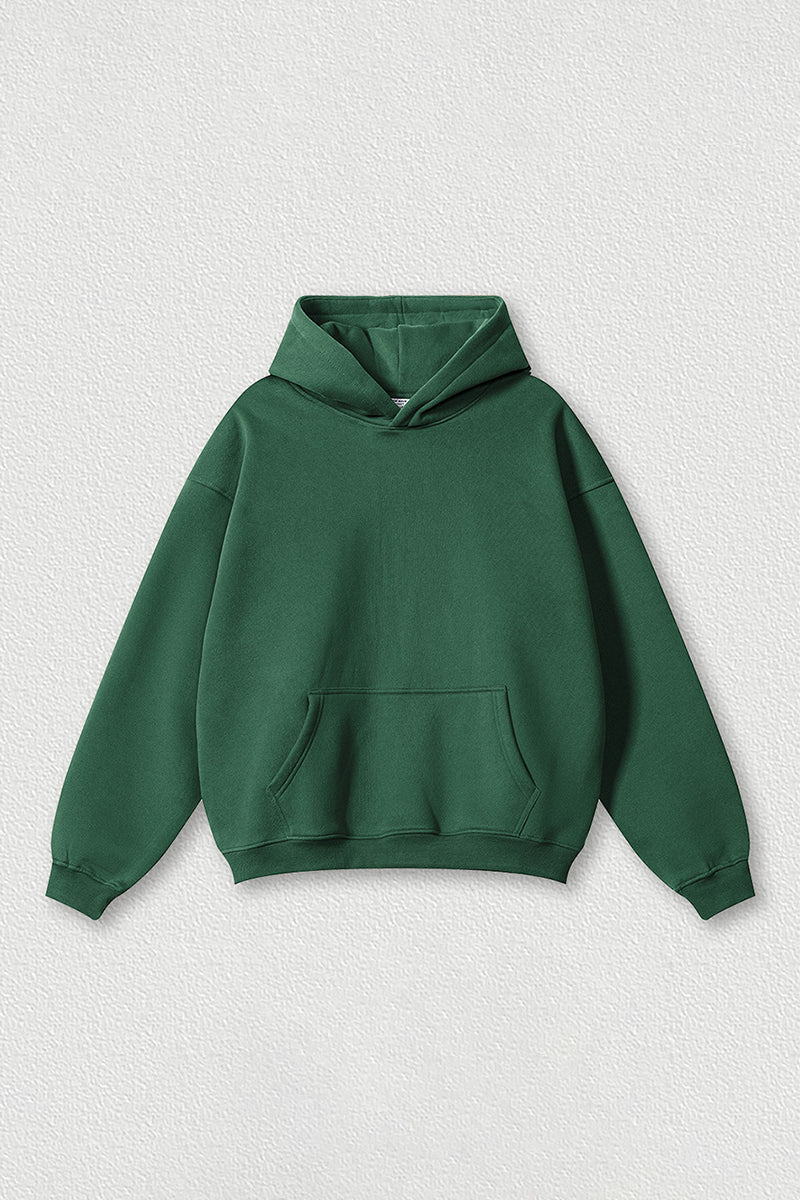 Loose-fitting plus-size thickened velvet hooded sweatshirt