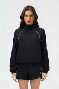 Women's quick-drying and breathable coat and shorts set