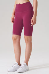 Women Naked-Feel High-Waist Sculpting Yoga Shorts