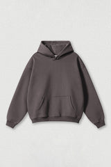 Loose-fitting plus-size thickened velvet hooded sweatshirt