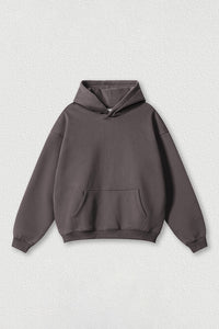 Loose-fitting plus-size thickened velvet hooded sweatshirt