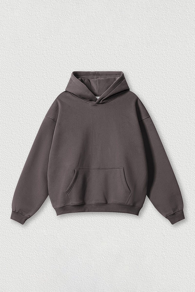 Loose-fitting plus-size thickened velvet hooded sweatshirt