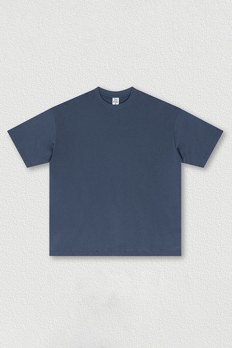 Solid color short sleeves